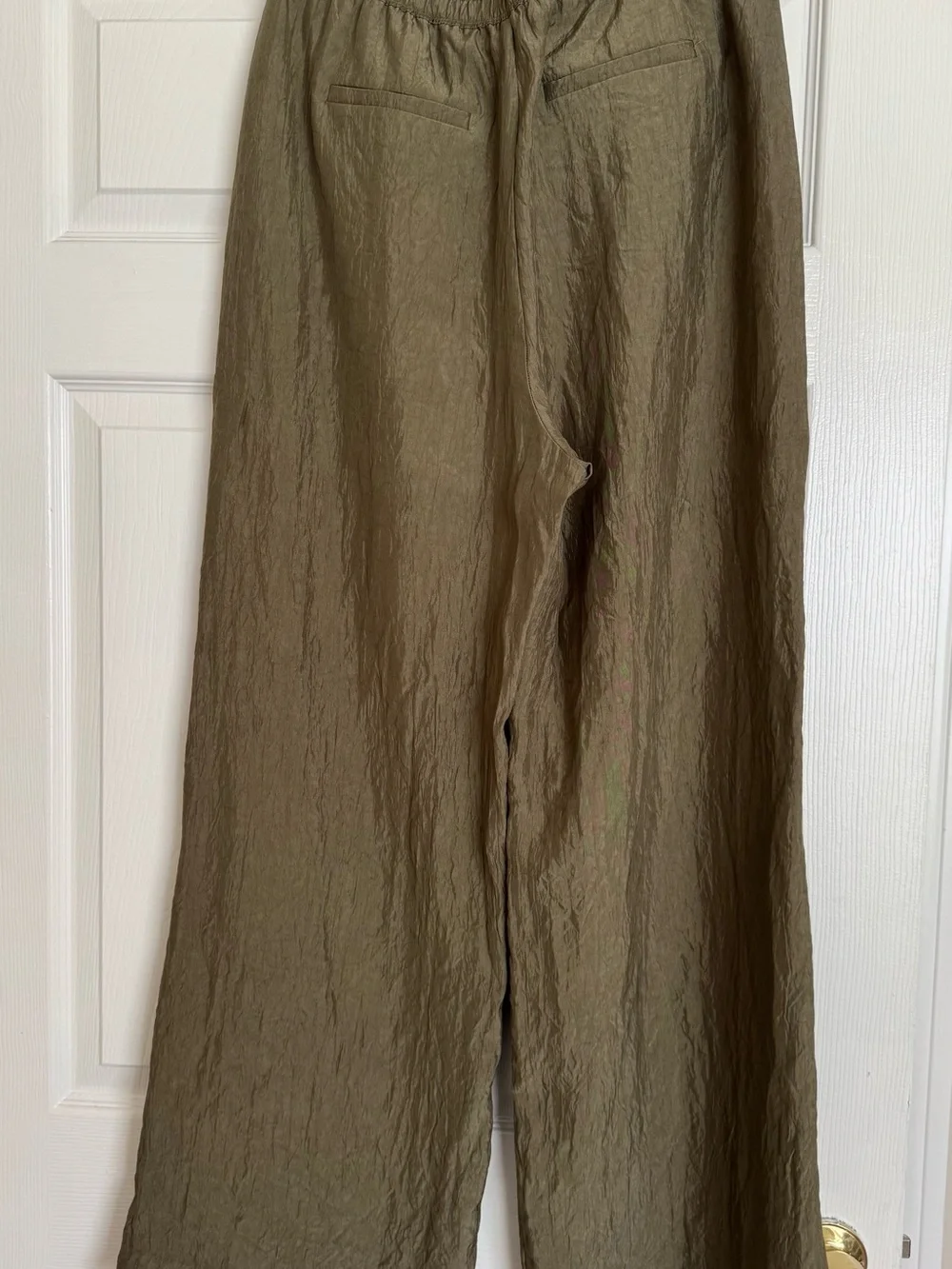 J. Crew Stratus Olive Green Wide Leg Pant Like New